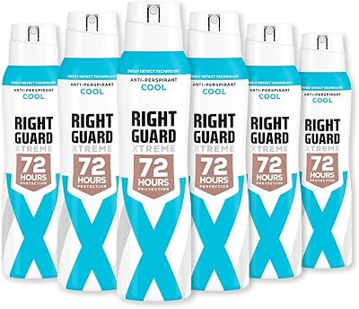Right Guard Womens Xtreme Ultra Cool Anti-Perspirant Spray 6 x 150 ml 72H