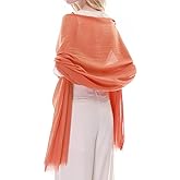 RIIQIICHY Scarf for Women Lightweight Solid Color Long Fashion Gauze Scarves Shawl Wrap
