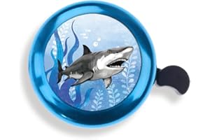 WIRESTER Cute Aluminum Round Bike Bell, Classic Ring Bicycle Bell, Bike Accessories Bell Ring for Adults Kids Girls Boys (Black, Red, Blue, Purple)