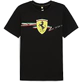 PUMA Men's Scuderia Ferrari Race Shield T-Shirt, Black, S