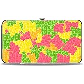 Buckle-Down unisex adults Buckle-down Hinge - Gummy Bears Stacked Multi Color Wallet, Multicolor, 7 x 4 US