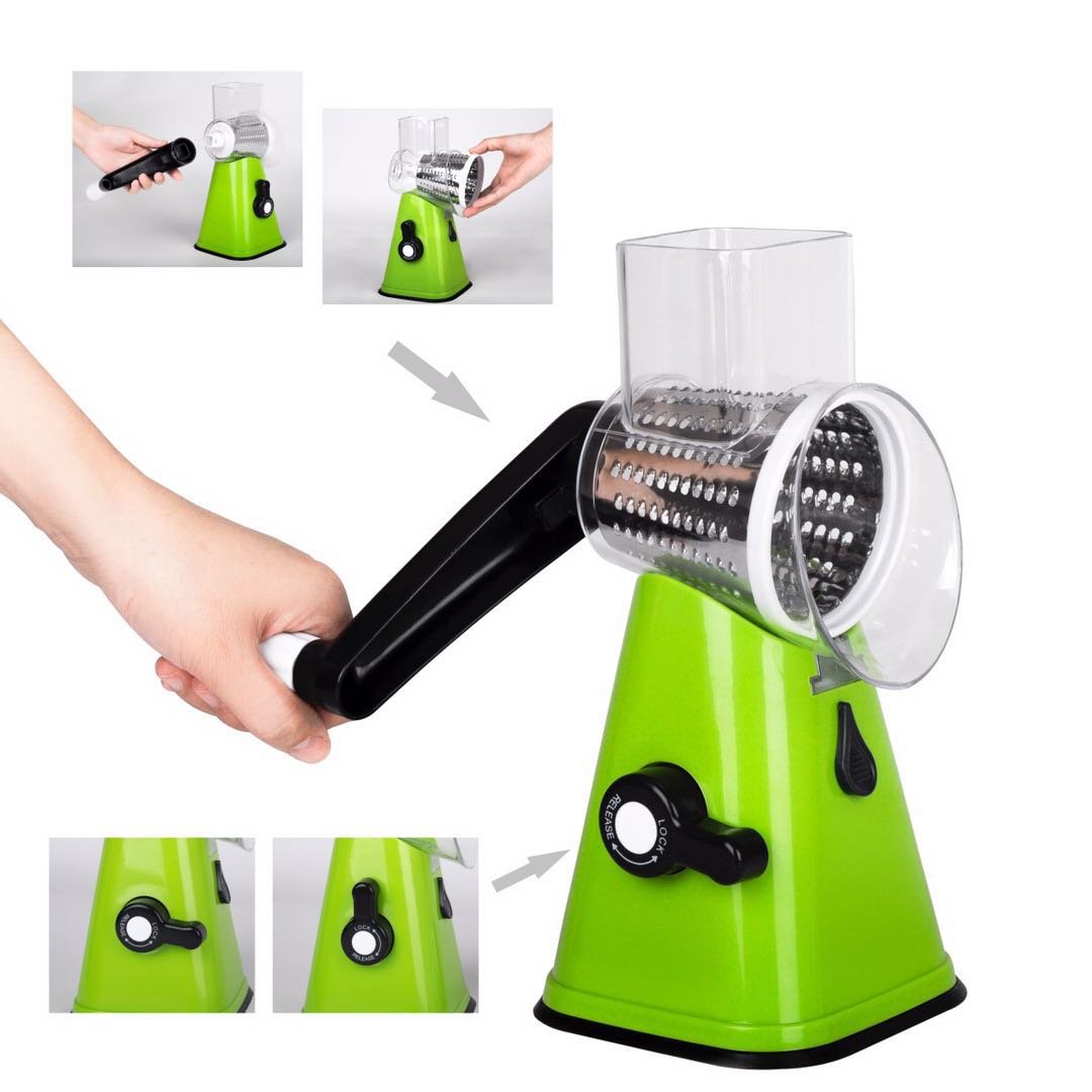 Mandoline Slicer Vegetable Slicer Cutter 3-Blades Spiral Slicer,Efficient and Fast Vegetable Fruit Cutter Cheese Shredder Kitchen Gadgets