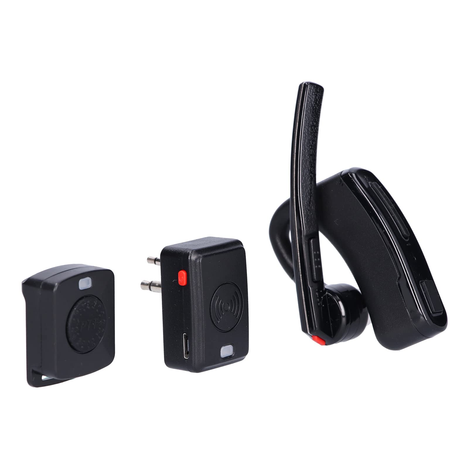 Annadue Walkie Talkie Bluetooth Headset for for HYT, Mini PTT Button and Bluetooth Adapter, Two Way Wireless Bluetooth Headset, for IOS/Android and Other Bluetooth Devices