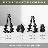 PhysKcal Dumbbell Rack 350kg Load, 5-Tier Weight Stand, Home Gym view 7