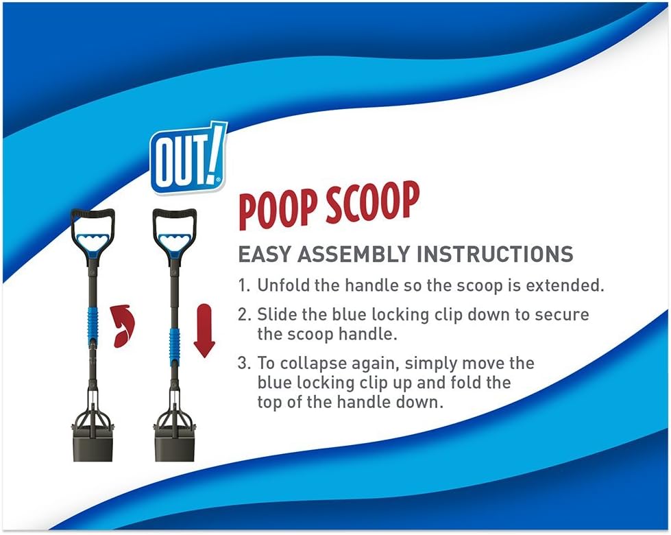 out one handed dog poop scoop