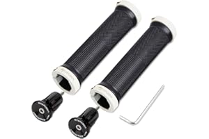 TOPCABIN Bicycle Grips,Double Lock on Locking Bicycle Handlebar Grips Rubber Comfortable Bike Grips for Bicycle Mountain BMX