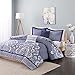 Intelligent Design ID10-367 Isabella Comforter Set, Full/Queen, Blue