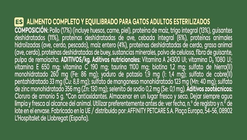 Esterilizado Adult Pollo, Comida seca para gatos, Pack de 4 x 1,5kg, Total 6kg — foto 4 de 5