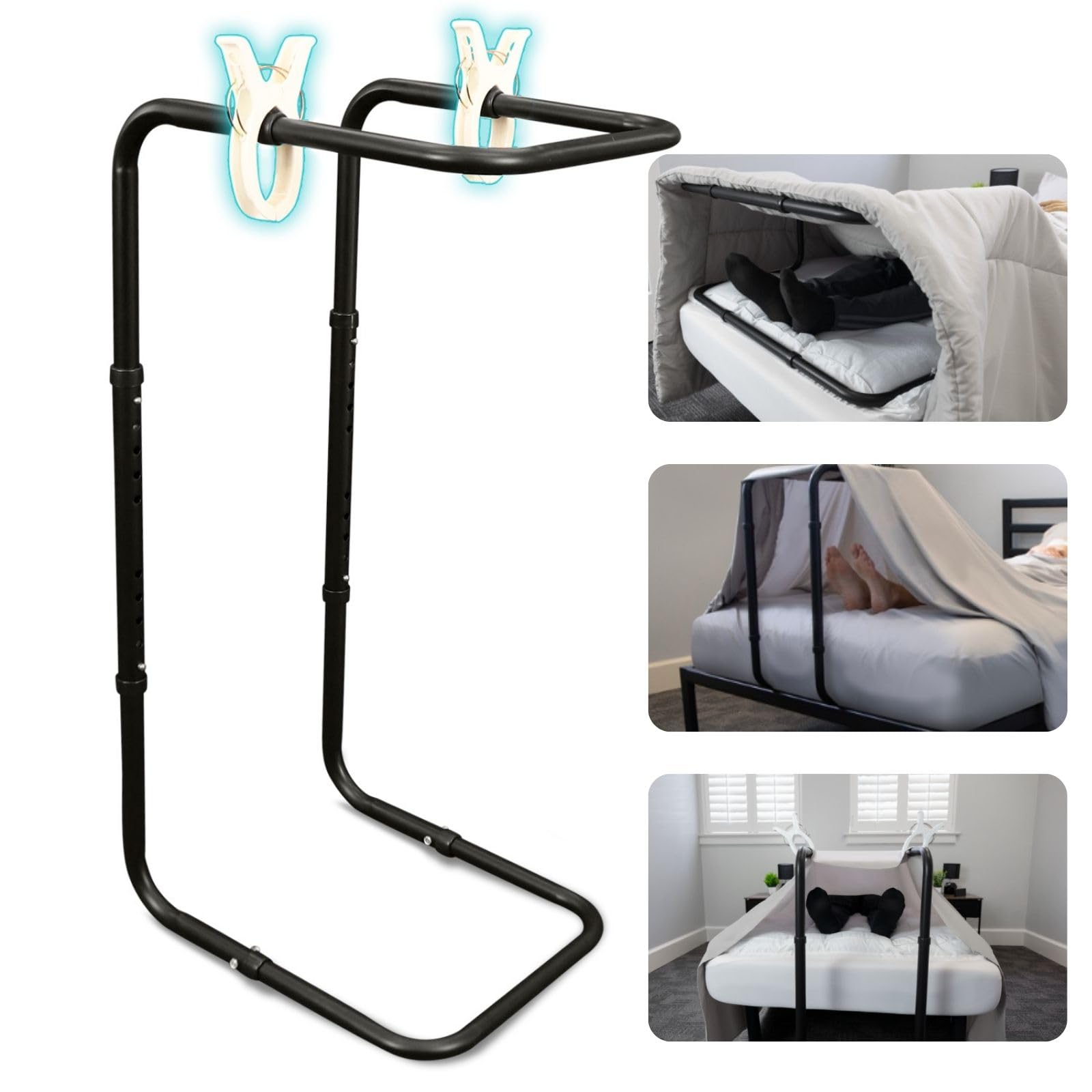 Photo 1 of Vive Blanket Lifter for Feet 26"-34" - Adjustable Bed Foot Protector - Bed Cradle for Feet - Lift Bar for Sheet Support - Great for Foot, Ankle, Leg, Knee, Toes, Chronic Pain, Neuropathy and Arthritis