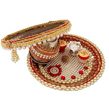 karva chauth puja thali