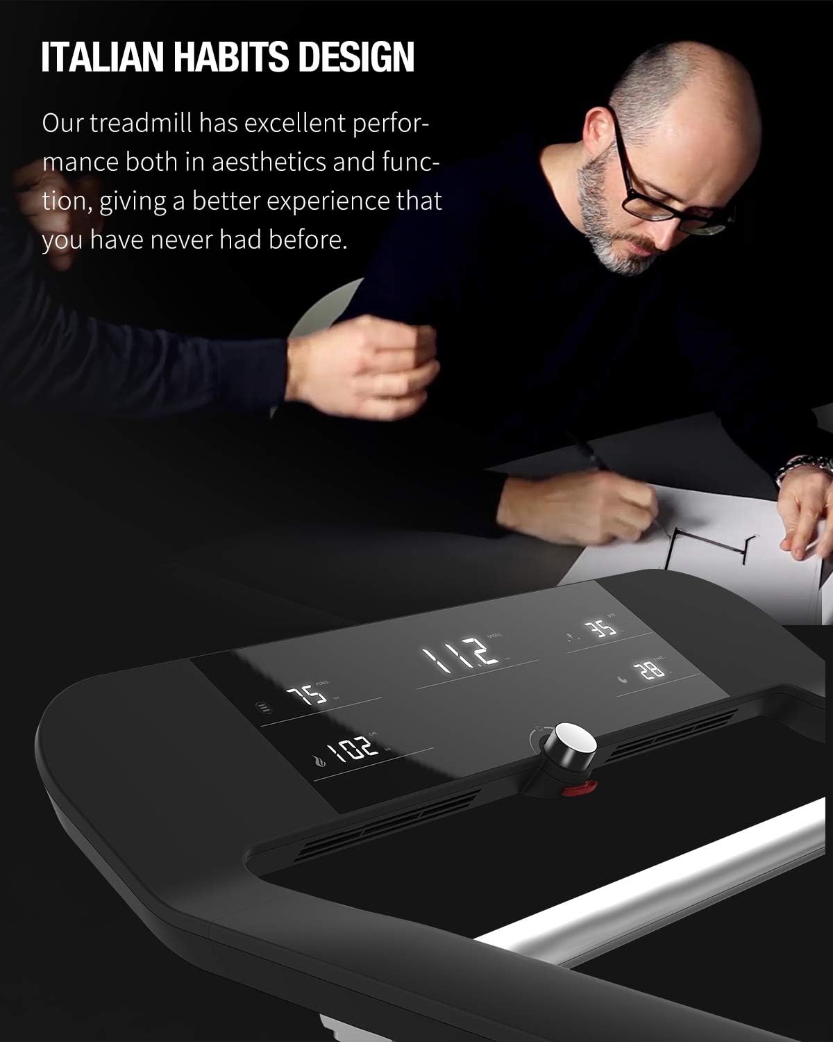 wekeep folding portable treadmill