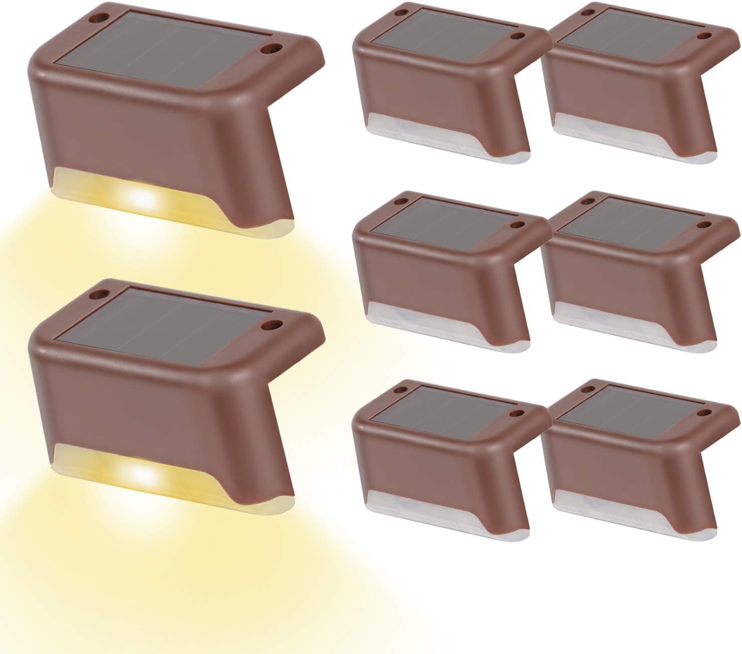 Solar Deck Lights Outdoor, Solar Powered Step Led Light