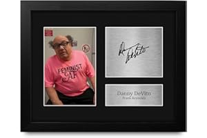 HWC Trading Danny DeVito Always Sunny in Philadelphia Framed Gifts Printed Signed Autograph Picture for TV Show Fans - US Let