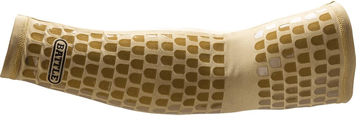 Battle Ultra-Stick Full Arm Sleeve – Compression Support Sleeves with Ultra-Tack Grip – Forearm and Elbow Protection, Single: Clothing