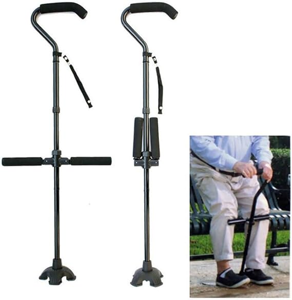 Jmung Travel Walking Canes Stick Stand Up Assist, Folding, NonSlip For