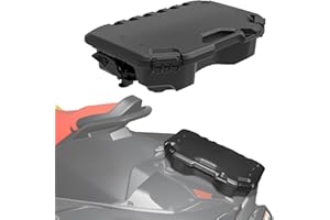 XATVXUTV 2.6Gal/10L Rear Modular Cargo Box for Can Am Maverick, Waterproof Rear Bed Tool Storage Box for Can Am Maverick X3 MAX, Trail, Defender, Commander Accessories, Replace OEM #715005494