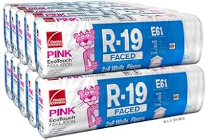 JOHNS MANVILLE Owens Corning R-19 Fiberglass Batt Insulation Fits 2x6 Floor or Walls a Total of 10 Bags and Square Footage of 775 FT