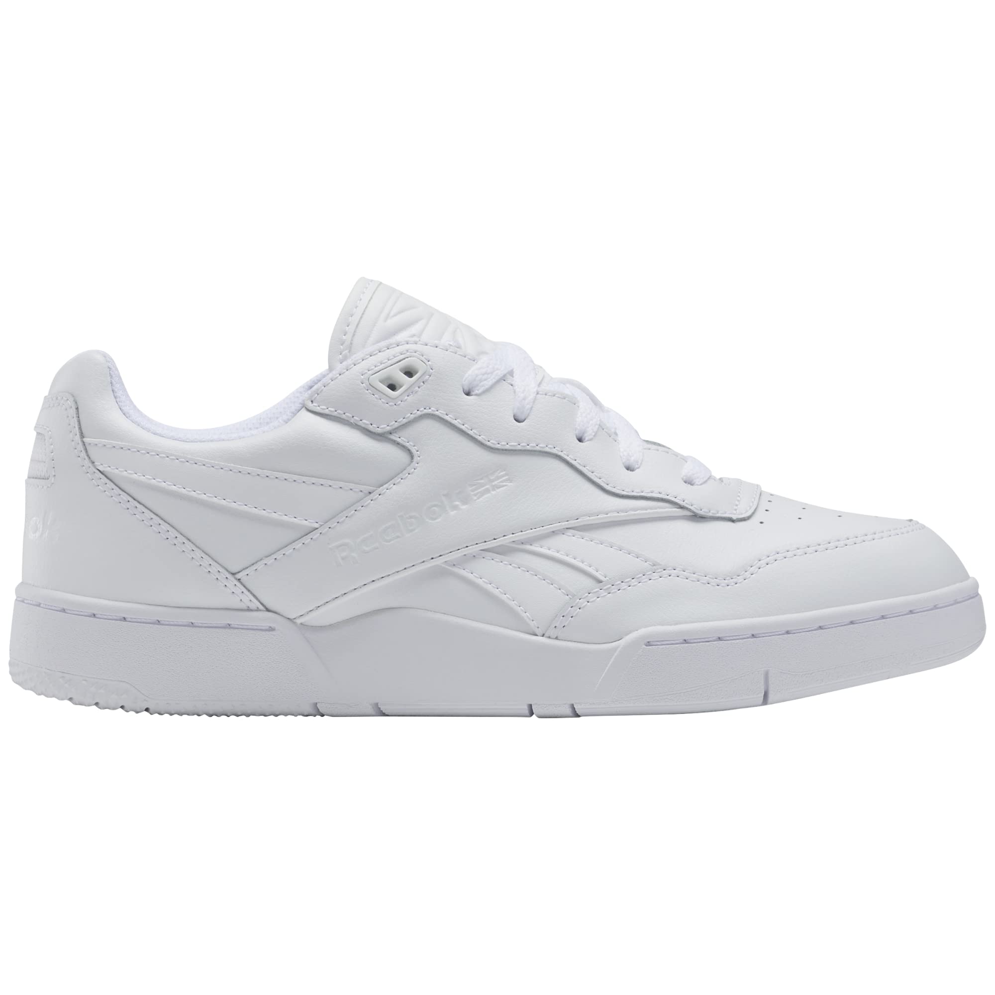 Reebok Unisex BB 4000 II Sneaker, White/Pure Grey, 8.5 US Men