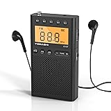 TOMASHI Portable Radio, Small Radio with Loud