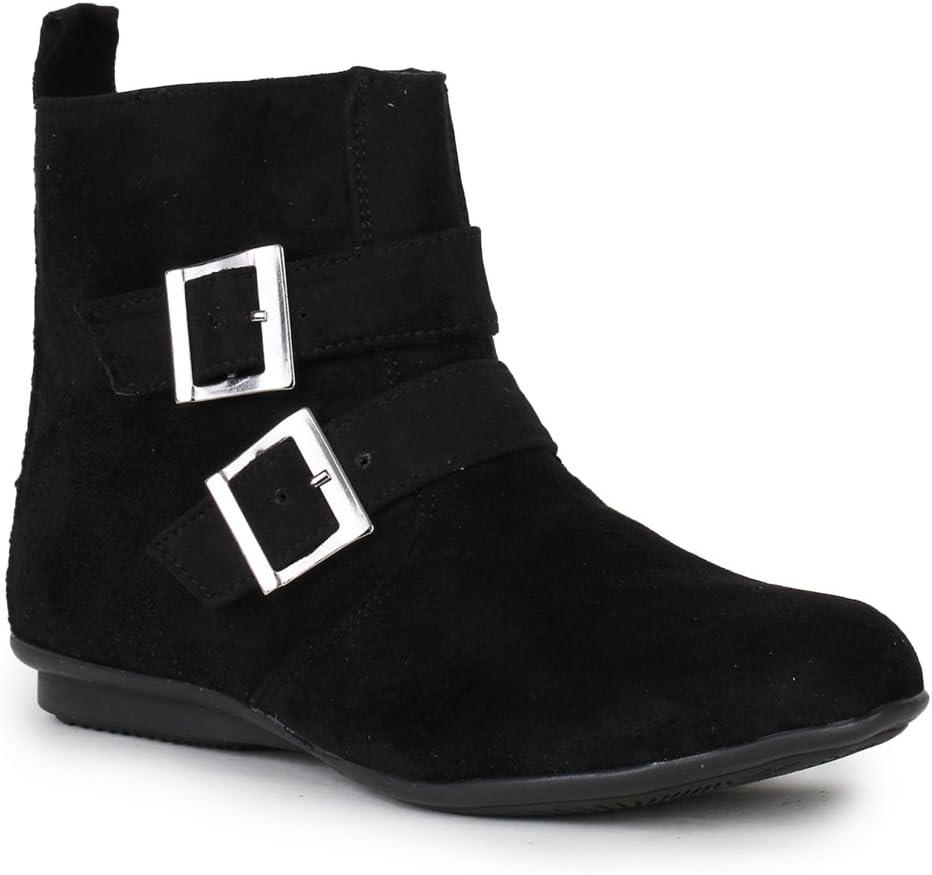 Women (JD-27-New) Black Women Suede Leather Boots