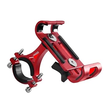 Fahrrad Handyhalterung Motorrad Handy-Halter Handy GPS Halter 360°Rotation Lenkerhalter Aluminium-Legierung Silikon Universal