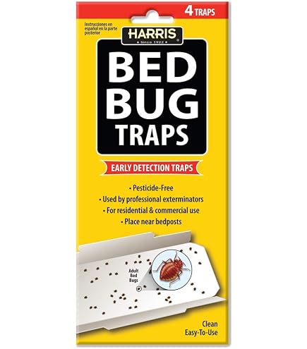 P. F. Harris Mfg. Bed Bug Traps w/Irresistible Lures (2-Pack of 4) 8 Traps : Everything Else