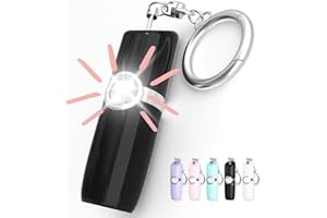 Securityman Personal Safety Alarm for Women | Self Defense Keychain (Loudest 130dB Siren and SOS Strobe Light) Everyday Security Personal Alarm Protection Device (Black)