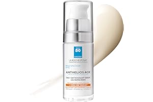 La Roche-Posay Anthelios AOX Daily Antioxidant Serum with SPF, Face Moisturizer with Sunscreen and Vitamin C & E, Oil Free Face Sunscreen for Sensitive Skin, Moisturizing Sun Protection