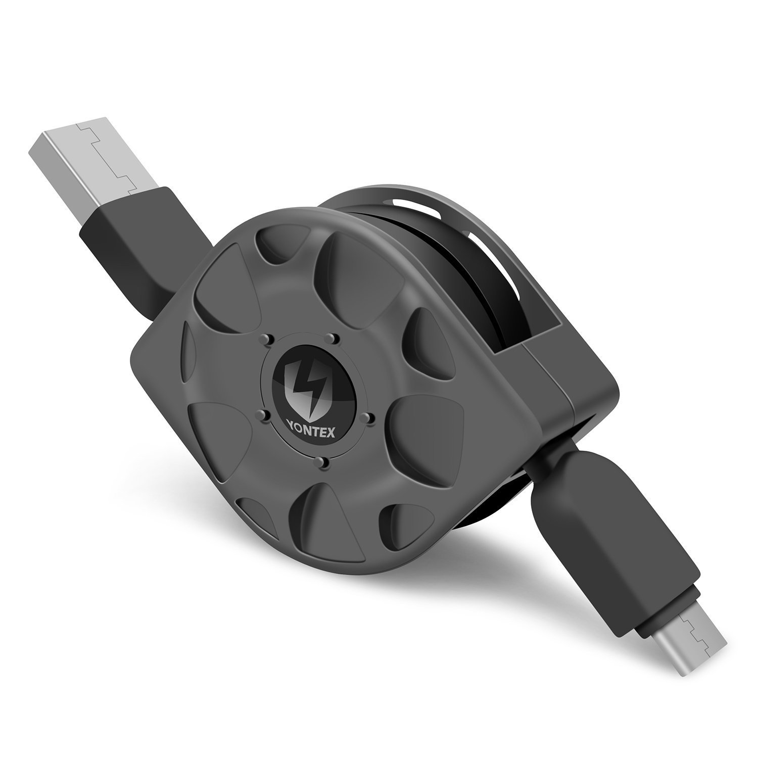 Retractable USB C Cable, YONTEX Type C Cable 1M Short Cord