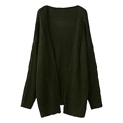 ADJHDFH Chunky Sweater Women Balloon Sleeve Sweater