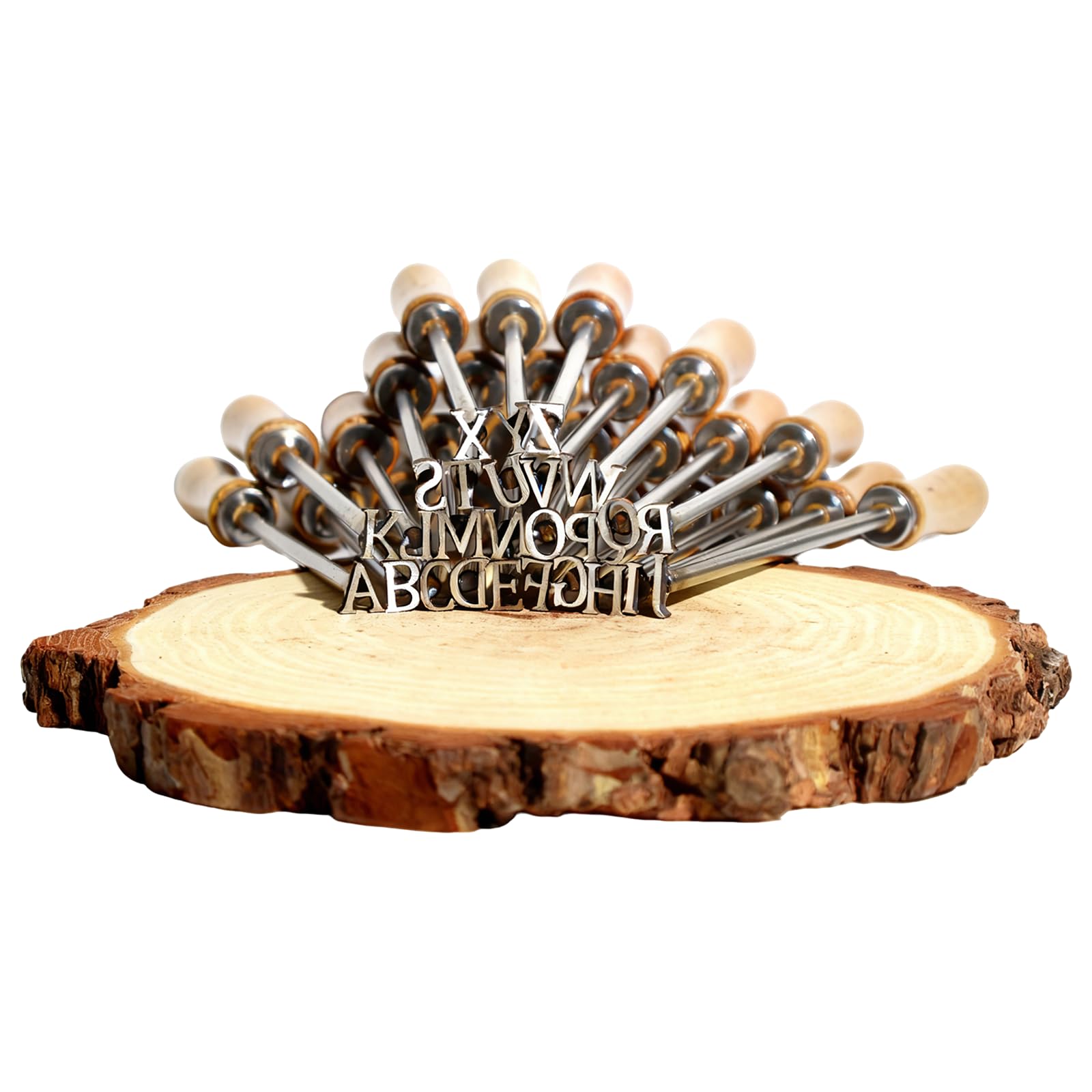 Photo 1 of 1/2" Alphabet Branding Iron Set, Small Branding Irons for Hats, Contains Letters A-Z, Rapid Heating, Suitable for Wooden Products, Furniture, Leather and Diy Enthusiasts