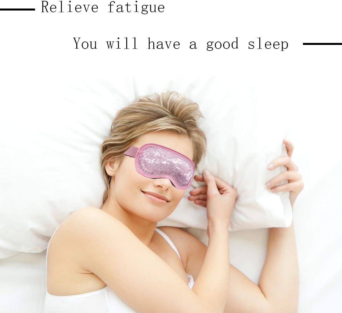 HiFineCare Cold&Hot Eye Mask Gel Bead Cooling Eye Mask for Eyes Puffy Assisted Sleep and Other Problems for Eye Reusable Plush Eye Ice Pack for Hot Cold Therapy (5): Health & Personal Care