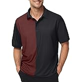 TIHEEN Mens Polo Shirts Short Sleeve Moisture Wicking Preformance Golf Shirts Big and Tall