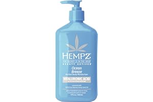 Hempz Body Lotion - Ocean Breeze Limited Edition Daily Moisturizing Cream, Shea Butter, Aloe, Body Moisturizer - Skin Care Products, Hemp Seed Oil - 17 Fl Oz
