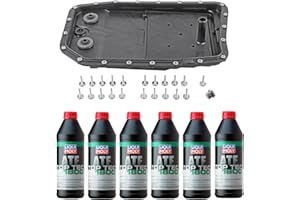 LAIPZ Auto Transmission Service Kit for BMW 6HP26 select V8 models (Oil Pan+Filter+Gasket+Bolts) + 6L ATF