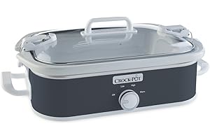 Crock-Pot 3.5-Quart Casserole Crock Manual Slow Cooker, Charcoal, SCCPCCM350-CH