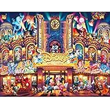 5D Diamond Painting by Number Kit,Full Drill Embroidery Mosaic Cross Stitch DIY Round Diamond Painting Arts Craft for Canvas Wall Décor Adults Drawing Gift Idea for Women Girl(Disney Park,16