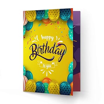 Giftics Happy Birthday Greeting Card Birthday Card To Make Birthday Happy Birthday Greeting Cards Online Birthday Greeting Gft240 Amazon In Office Products