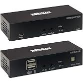 Tripp Lite DisplayPort to HDMI Over Cat6 Extender Kit w KVM Support 4K@60Hz (B127A-1A1-BDBH)
