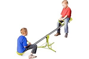 Costzon Teeter Totter Seesaw for Kids Outdoor, Preschool Swivel Seesaw Playground Equipment, 360 Degree Rotation, Indoor Outdoor Play Equipment for Toddlers, Suitable for Home, Backyard Gift Christmas