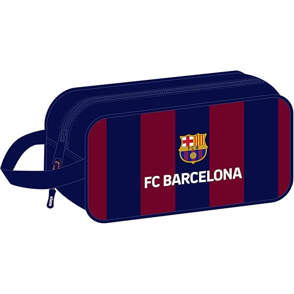 FC Barcelona 3D Double Pencil Case - Official Licensed School Supplies For Kids & Teens