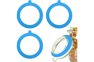 uxcell 4 Pcs Silicone Replacement Gasket for Glass Jars, 3.7 Inch OD Silicone Seals Rings Airtight Leakproof Mason Jar Sealin