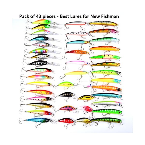Hard-Fishing-Lures-43pcs-Topwater-Lures-Crankbaits-Gear-for-FreshwaterFishing-Tackle-Lure-Kit-Set-is-Christmas-Gift-for-Fishing-Enthusiasts