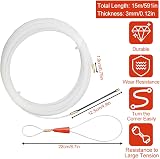 WENRERO 15M Nylon Cable Running Puller Rods Electrical Wire Threader 3mm Fish view 2