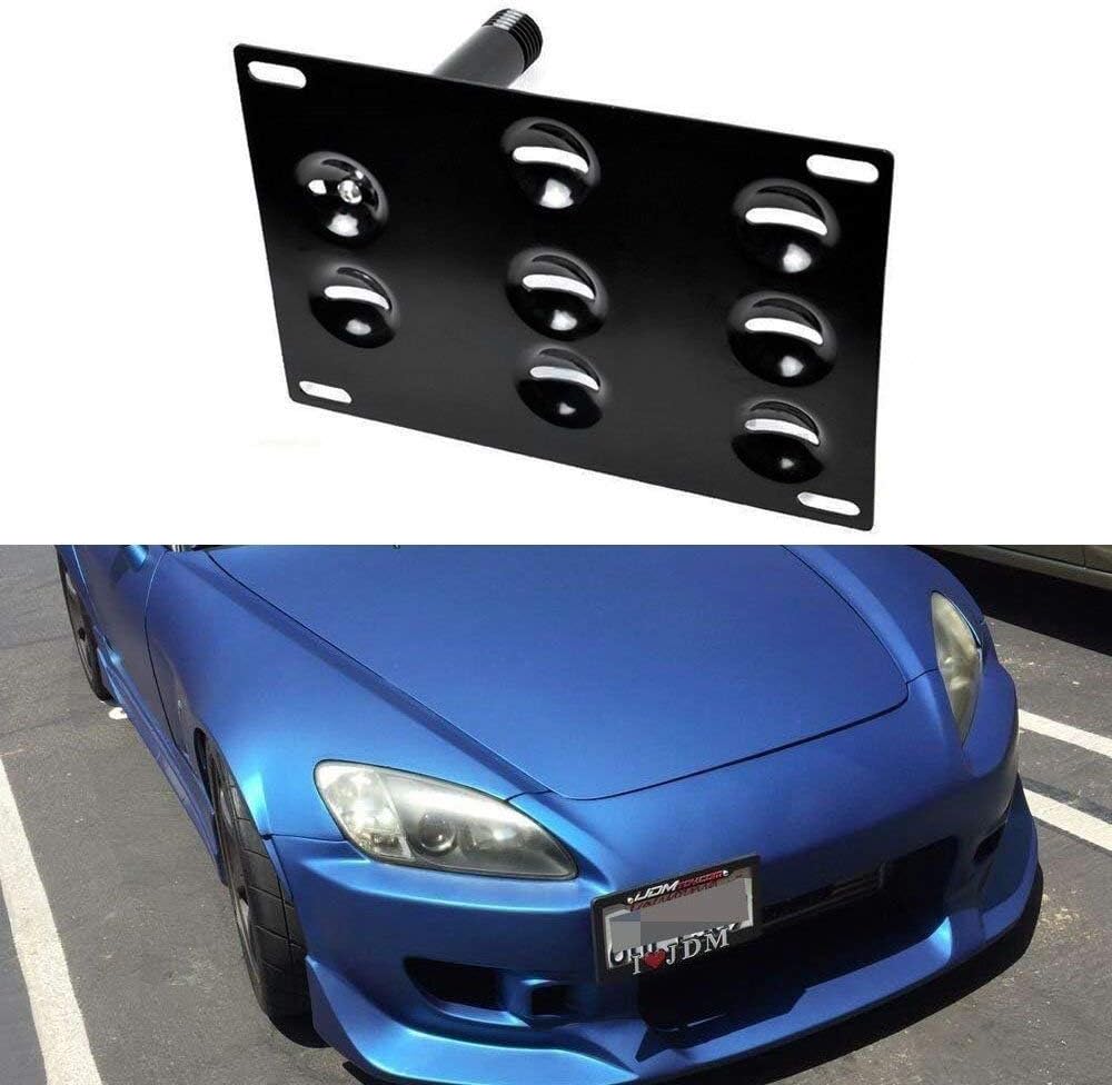 Amazon Com No Drill Front Bumper Tow Hook License Plate Mounting Bracket For Honda S00 Ap1 Ap2 Fit New Automotive