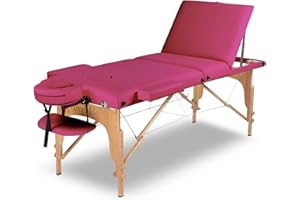 GreenLife® Basic™ Super Stable Light Weight Portable 3 Fold Massage Reiki Facial SPA Table Bed Free Carrying Bag & Armrests(A