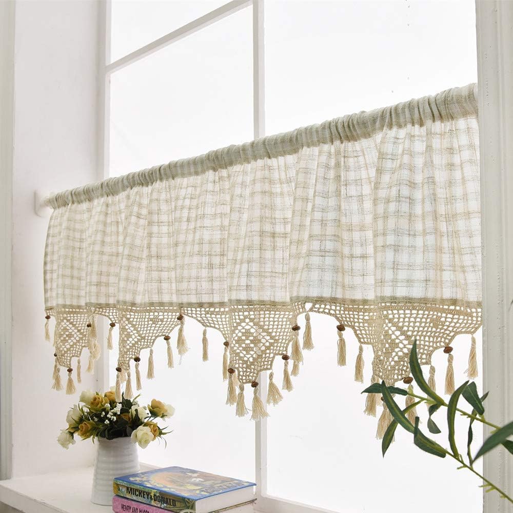 Best Beige Lace Kitchen Curtains