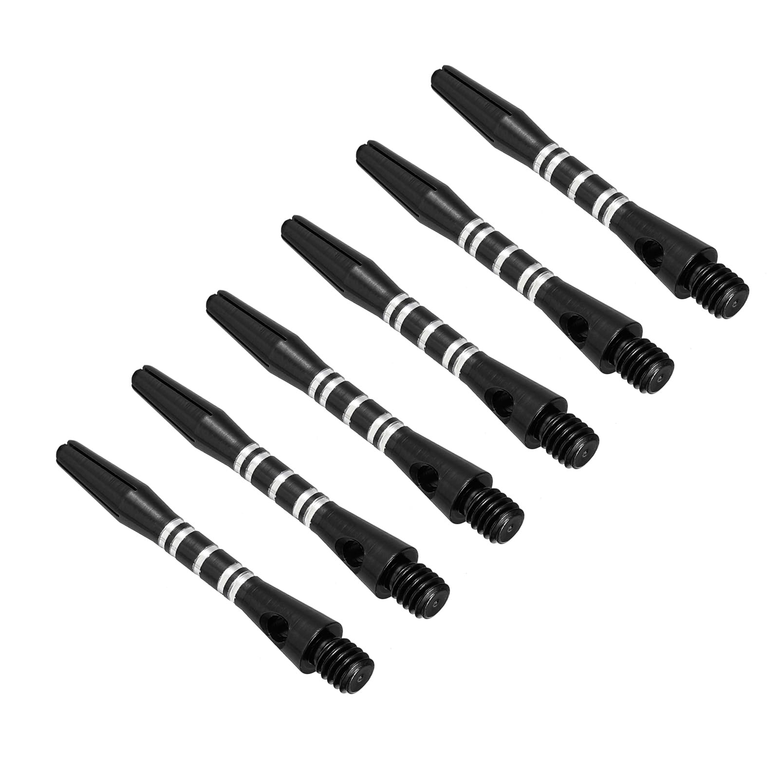 PATIKIL Dart Shafts 35mm/1.4 Inch, 6 Pack 2BA Thread Aluminum Dart Stems Dart Accessories for Steel Tip, Black