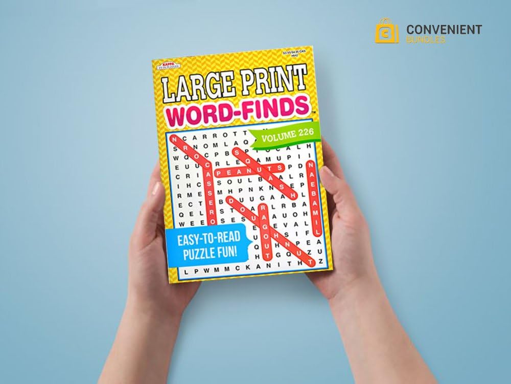 Amazon Word Search パズルブックバンドル 6パックバンドル 読みやすい大きなプリント 80種類のやりがいのある検索ゲーム 男性 女性 大人 高齢者 目の疲れと負担を軽減 ボードゲーム おもちゃ