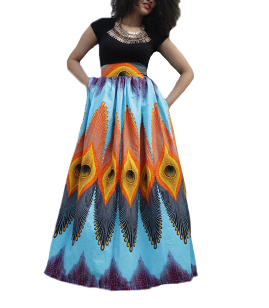 floral print maxi flared skirt